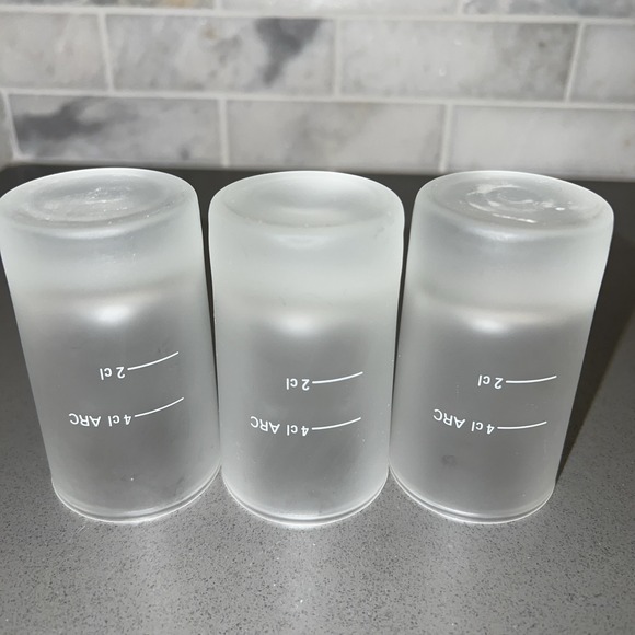 Set of 3 Jagermeister Stag Logo Frosted 4cl Shooter Double Shot Glasses - Picture 4 of 7